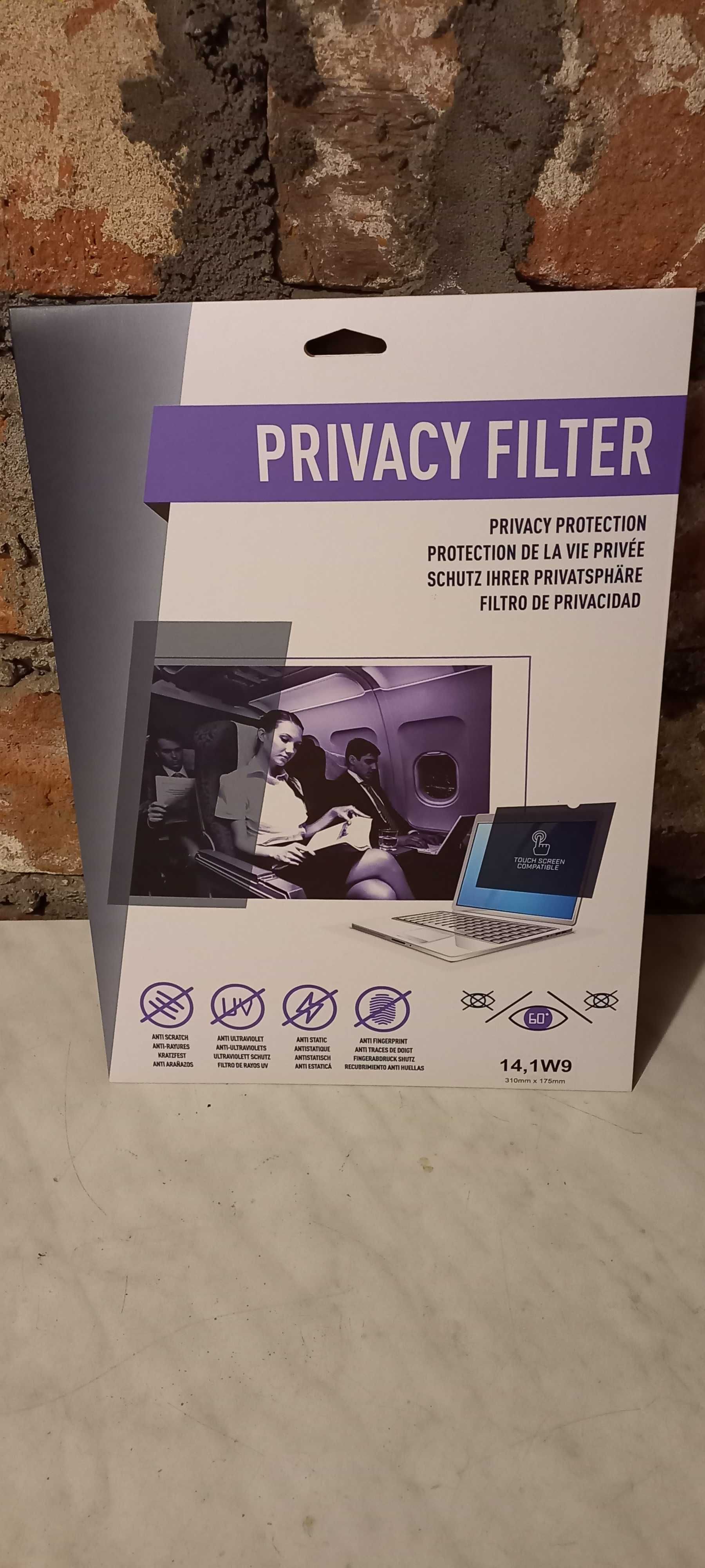 Filtr prywatności - 14" - do laptopa, monitora, tabletu
