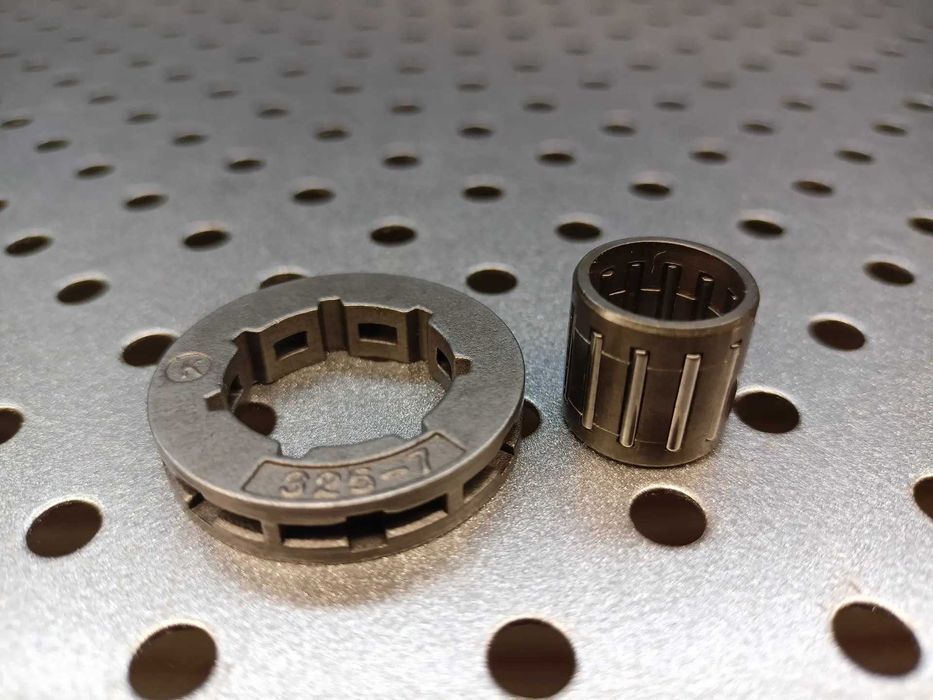 Koszyk sprzęgłowy do piły spalinowej z łożyskiem i pływającą zębatką