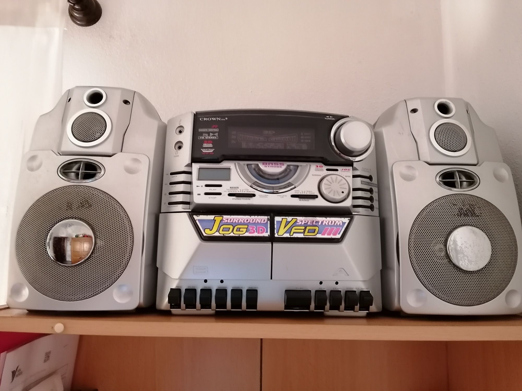 Rádio para cassetes e cd