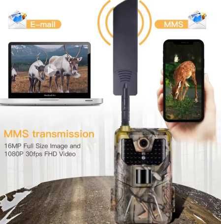 câmara vigilância 4G com envio de mms/email´s caça