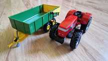 Siku 1:32 Traktor Massey Ferguson + przyczepa