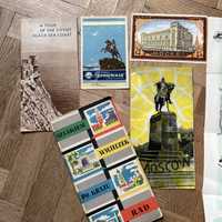 Foldery turystyczne podróże ZSRR vintage lata 50