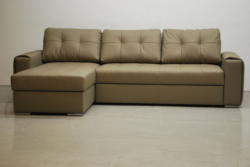 nuc SKÓRA NATURALNA NAROŻNIK funkcja spania pojemnik 4119 rogówka sofa