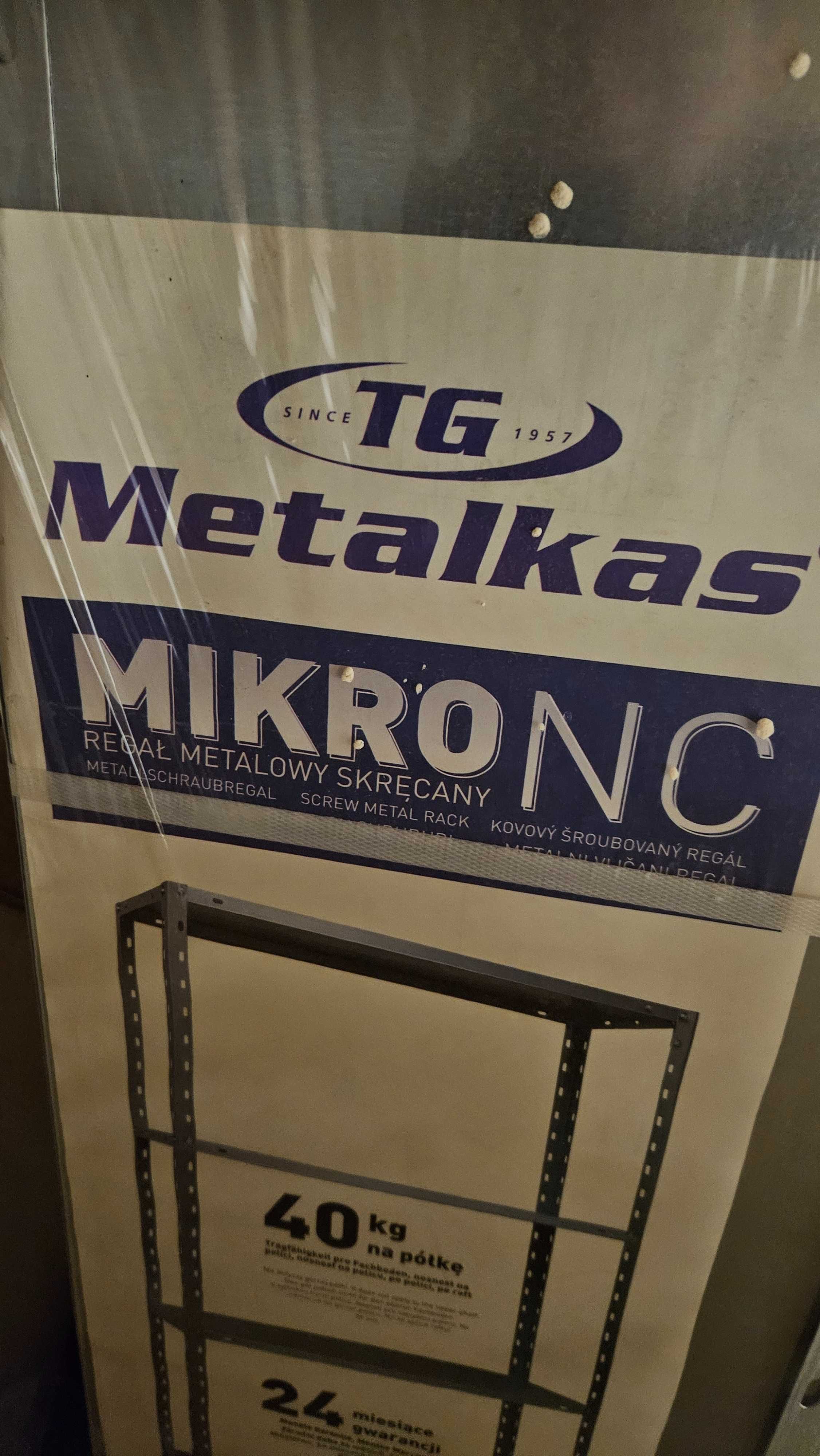 Regał metalowy METALKAS mikro NC1 150x75x30 cm NOWY