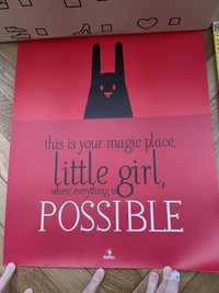 Plakat do pokoju dziewczynki