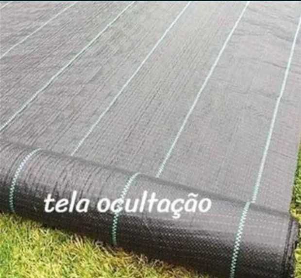 Tela ocultação anti ervas,  para proteção e corta vento 50m X 3.20m