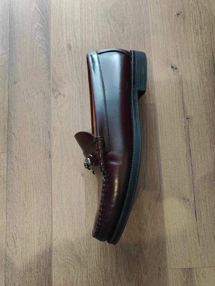 G.H. Bass easy weejuns lincoln leather loafers in wine лофери макасіни