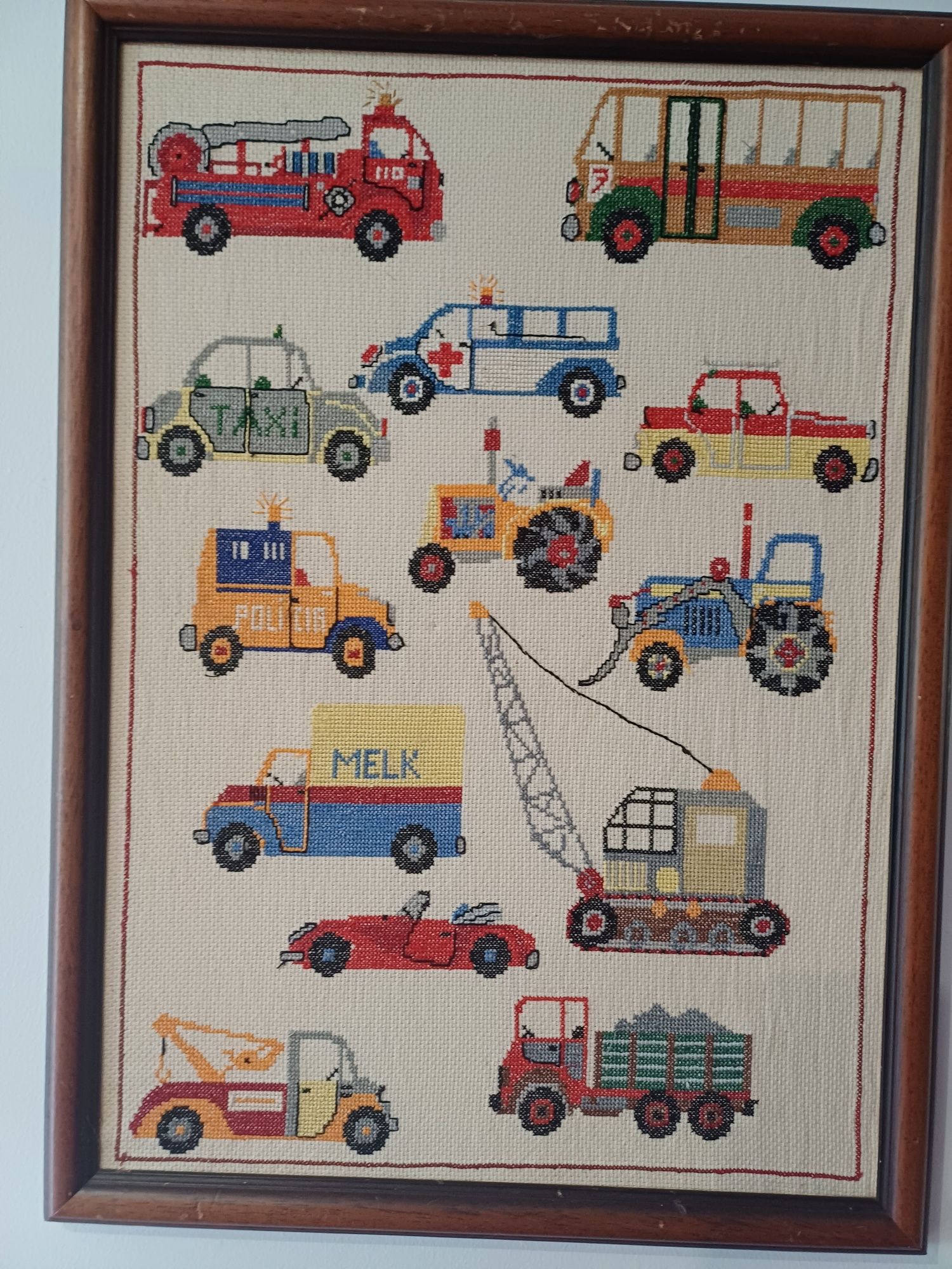 Quadro em ponto cruz para crianças