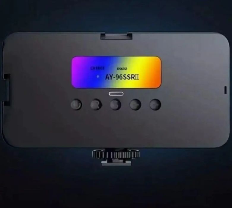 Лампа видеосвет LED AY-96JSSR RGB