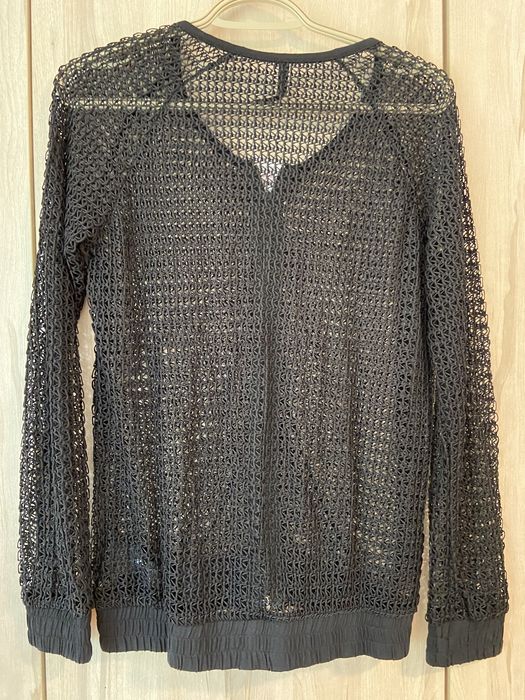 Cipo & baxx S damski kardigan nowy czarny ażurowy Vintage y2k na zamek