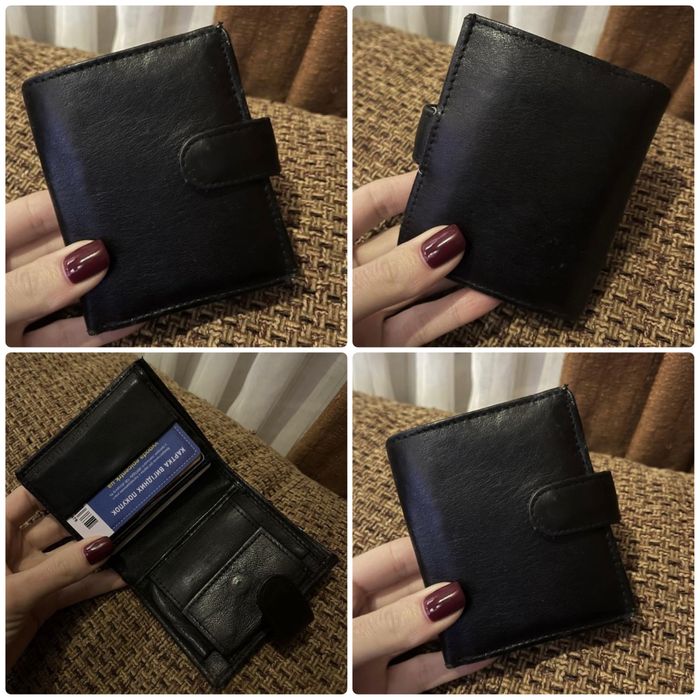 Сумка планшетка черная визитница perotti