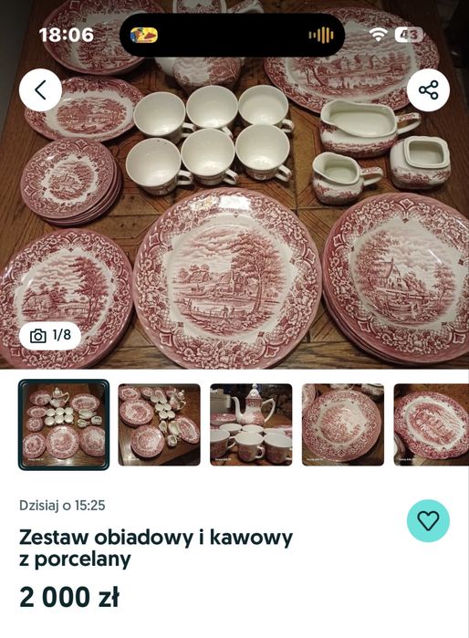 The hunter by myott Zestaw obiadowo kawowy