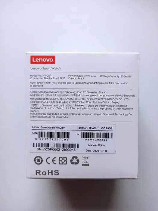 Smart Watch Lenovo Carme HW25P *NOWY*