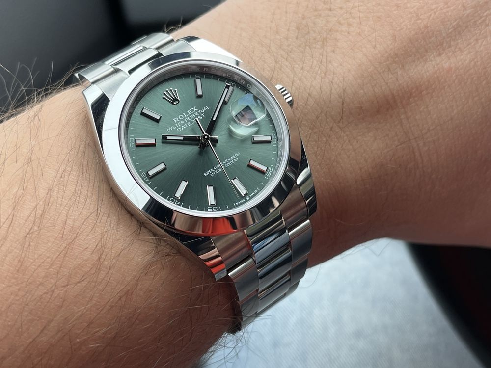 Rolex Datejust 41 Mint Green salon PL