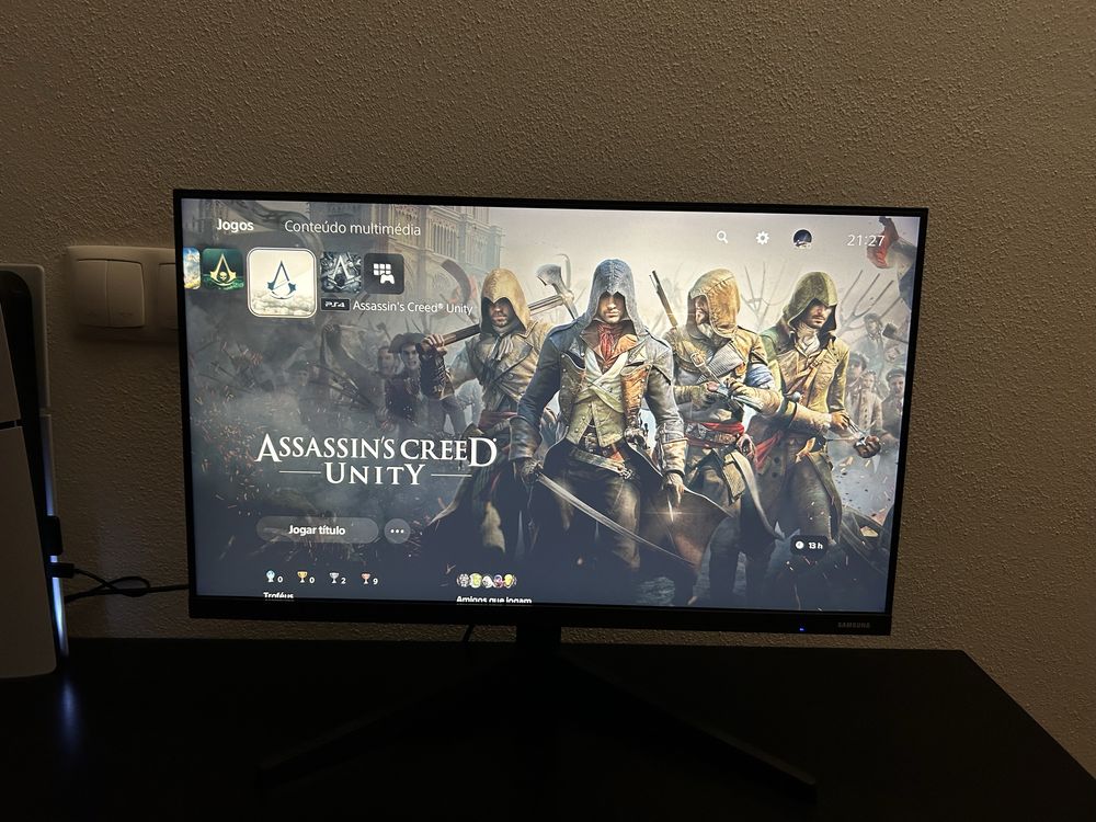 Ps5 Slim + Monitor Samsung Full HD - ambos semi-novos