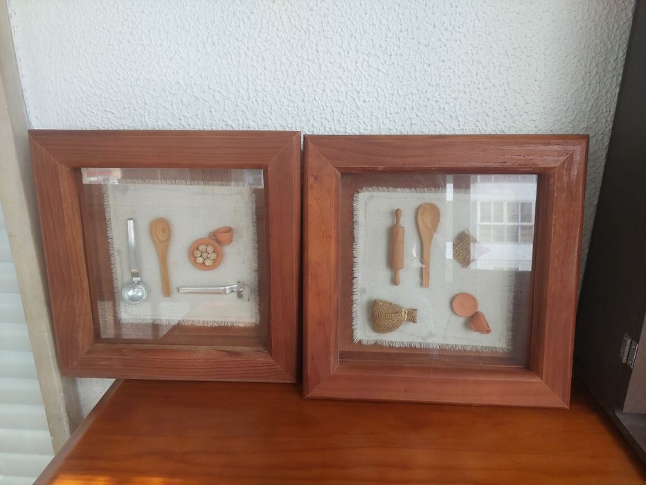 Conjunto de dois quadro caixa