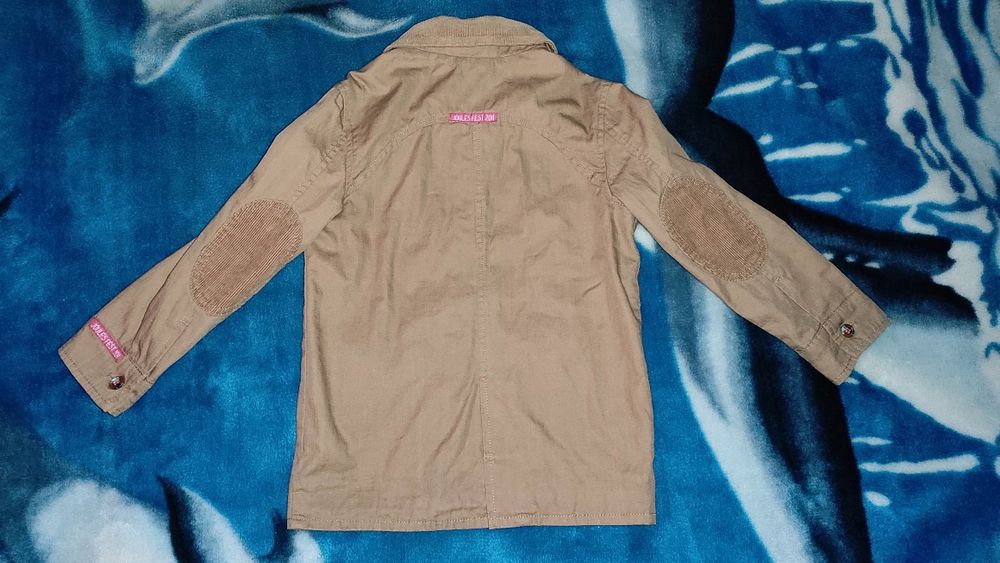 Brązowa kurtka retro na 5 lat r.110 marki joules wiosna jesień