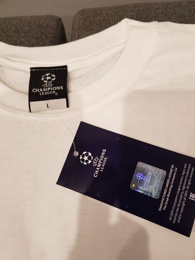 Nowa Koszulka T-Shirt rozmiar L UEFA CHAMPIONS LEAGUE