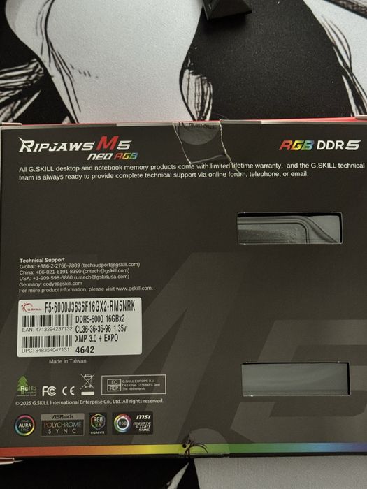 GSkill DDR5 Ripjaws M5