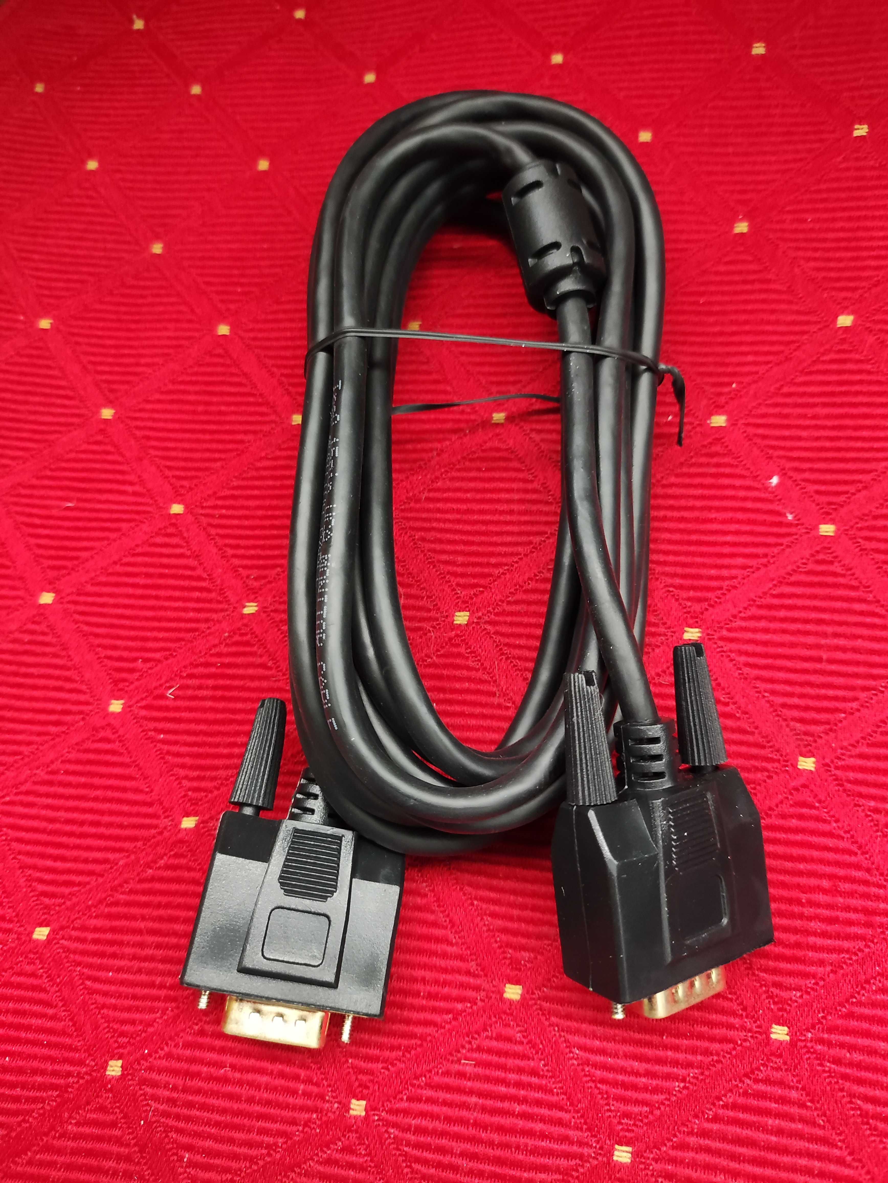 Przewód Kabel VGA do Komputera PC Monitora LCD Plasma D-SUB pin 15