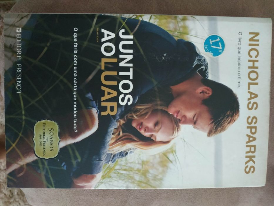 Livro Nicholas Sparks Juntos ao luar