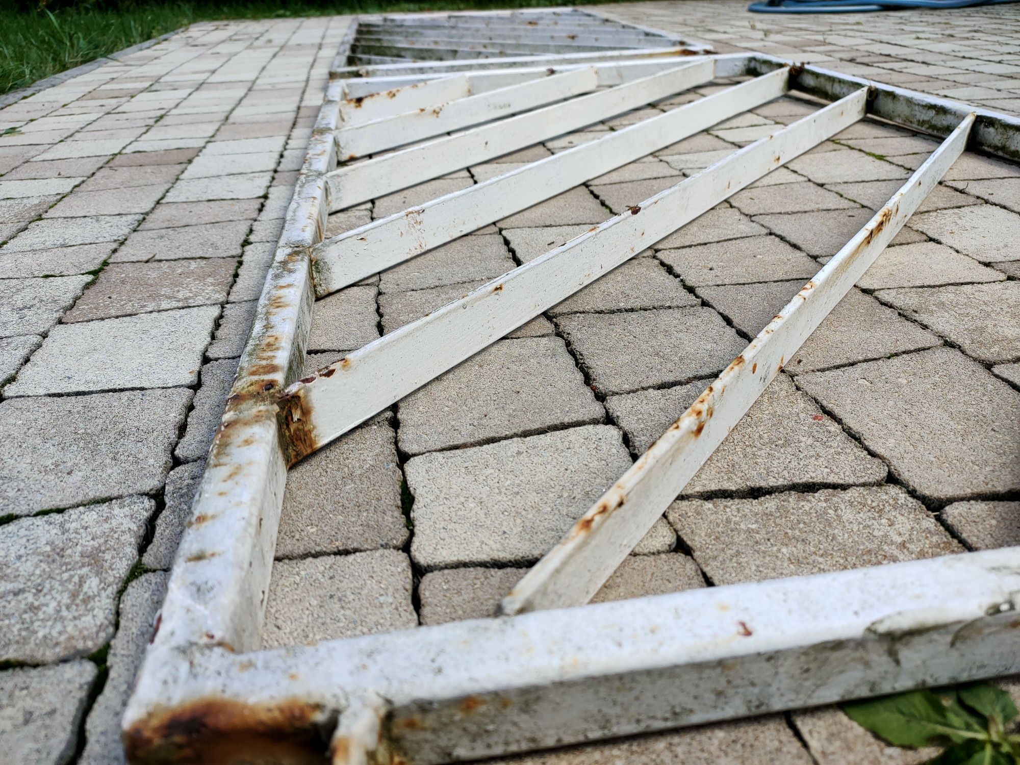 Przęsło stalowe, krata, balustrada, płotek