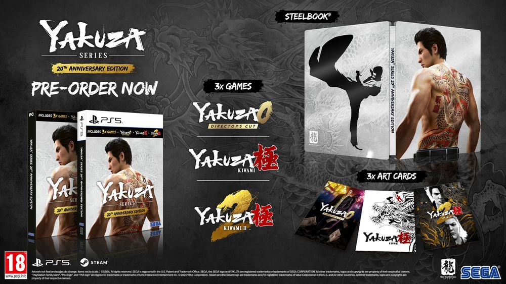 Yakuza 20th Anniversary Edition (PC) Gra nowa w folii