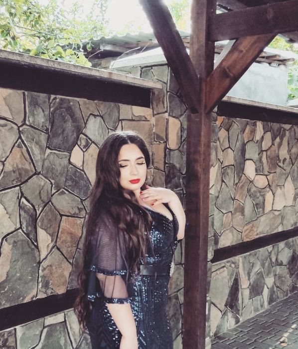 Сукня вечірня синього кольору