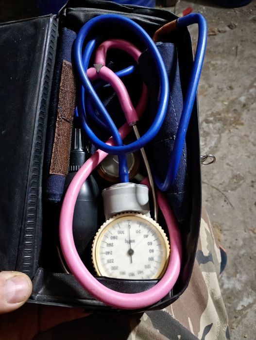 Ciśnieniomierz PRL cały zestaw