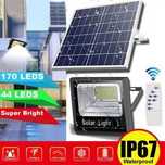 Holofotes led com painel solar