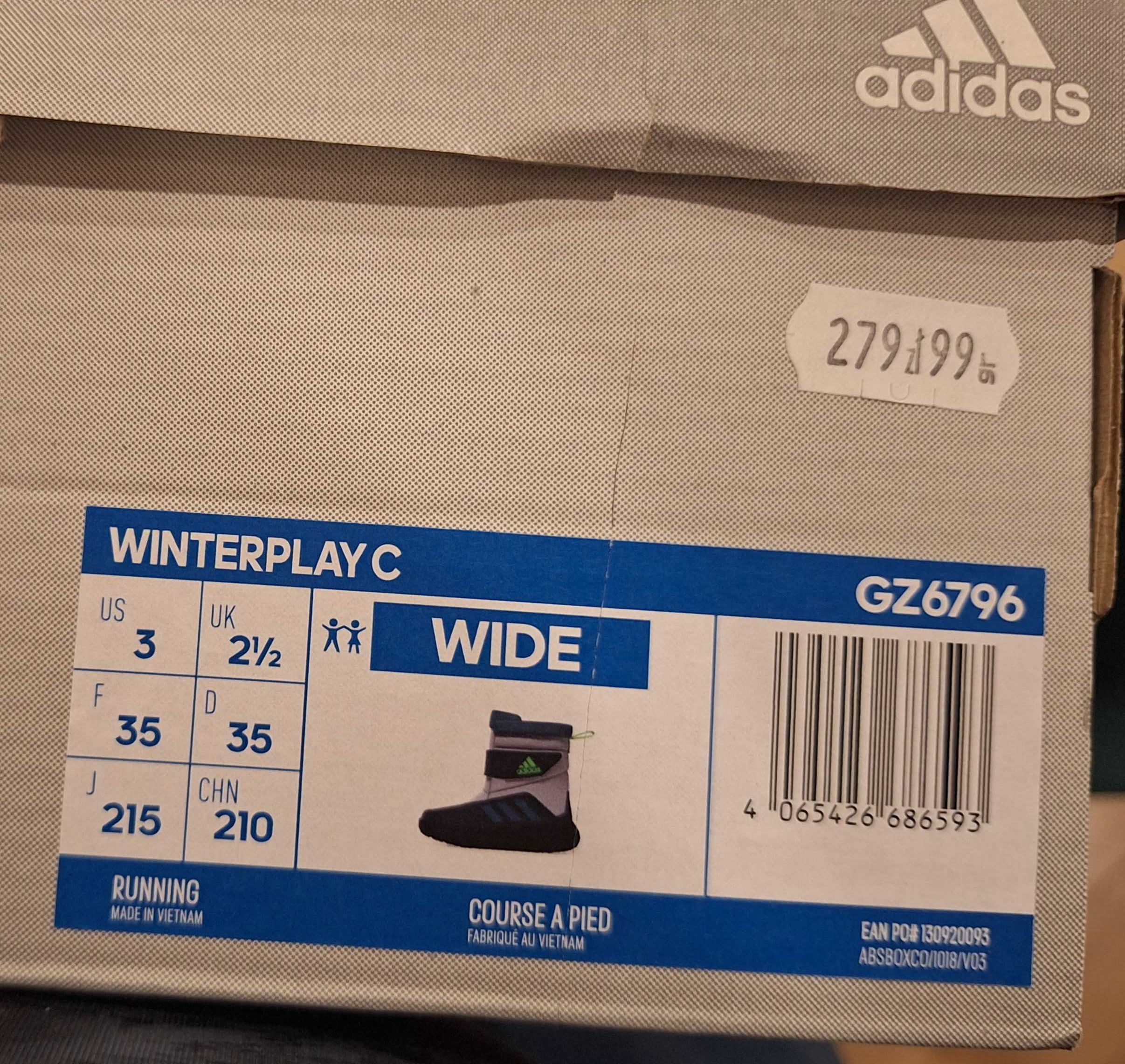 Sprzedam zimowe buty na rzepy dla chłopca Adidas. Idealne