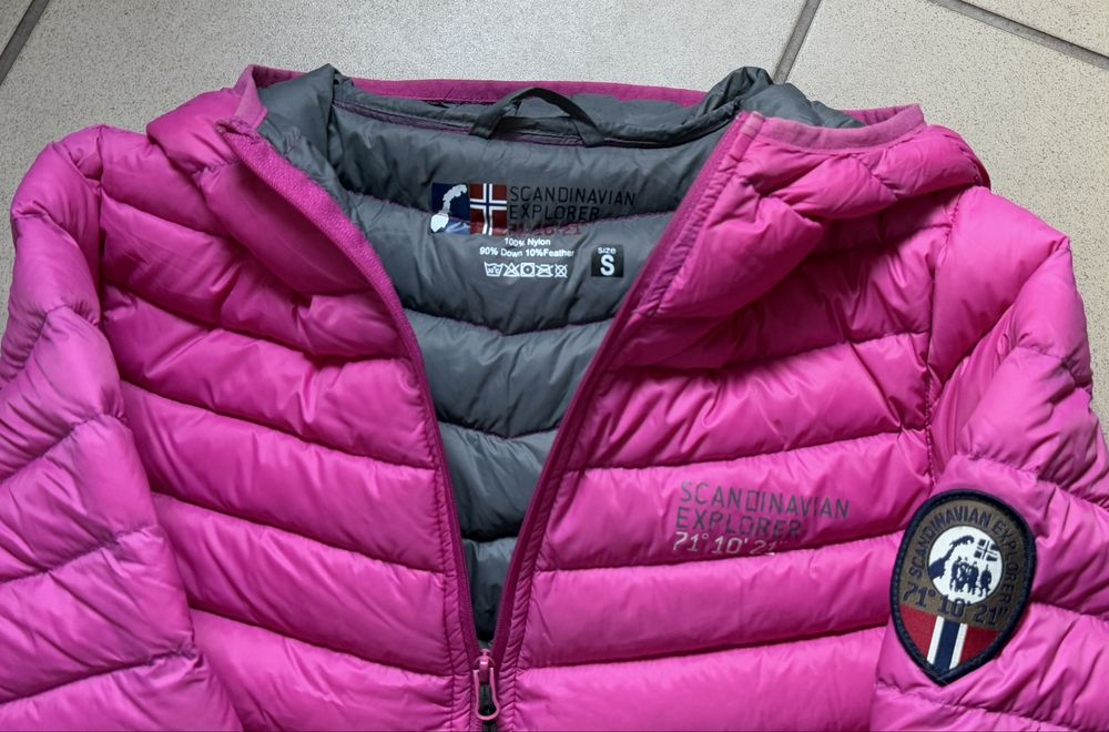Damska norweska Kurtka Puchowa SCANDINAVIAN EXPLORER Naturalny Puch  S