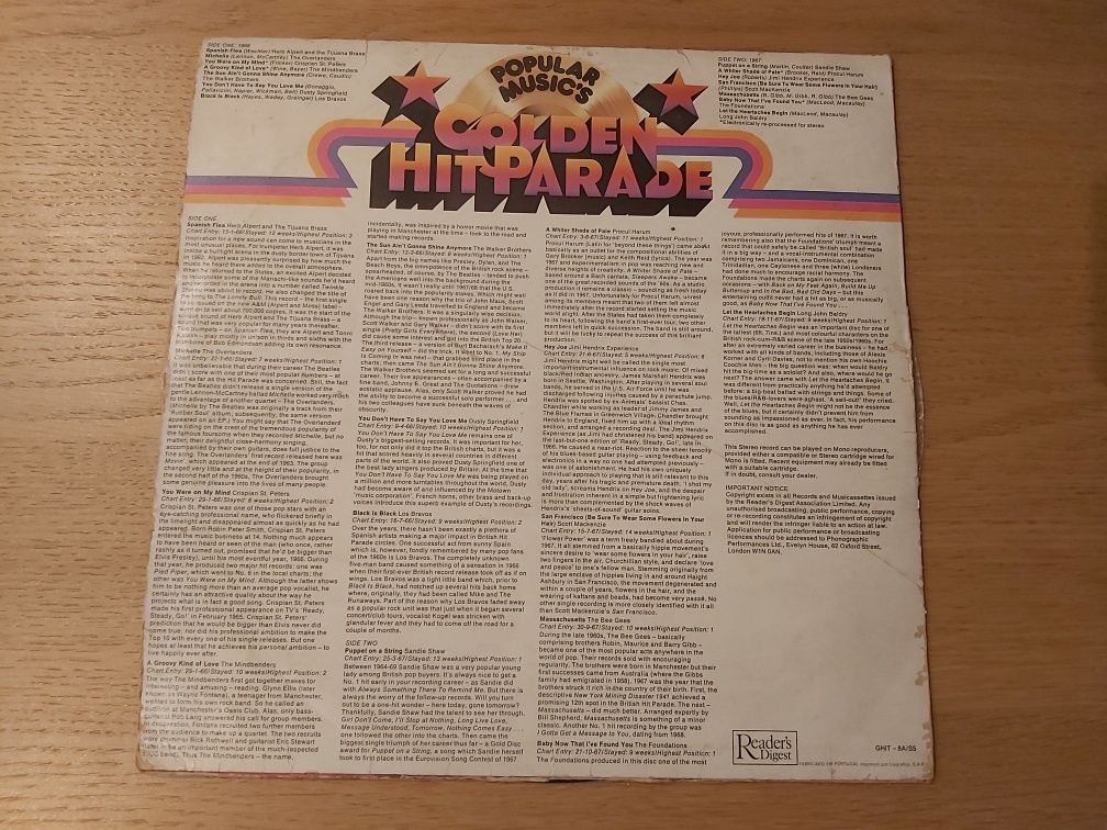 Golden Hit Parade - 1966/1967 (Disco vinil)
