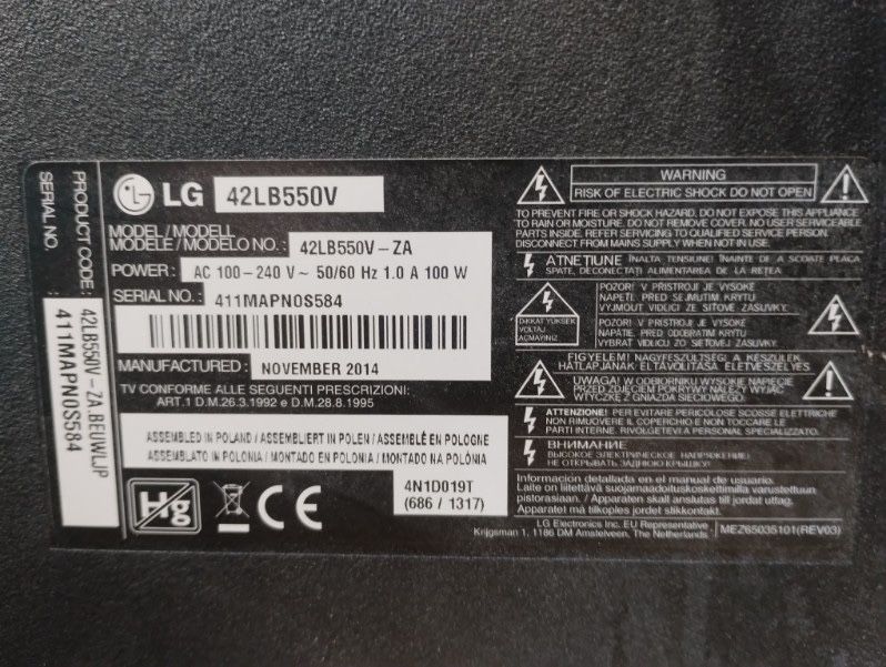 Telewizor LG 42 cale