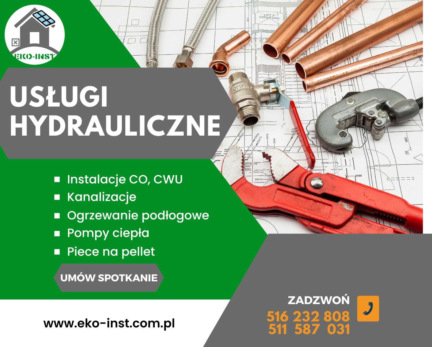 Ogrzewanie podłogowe kompleksowo rozdzielacze hydraulika