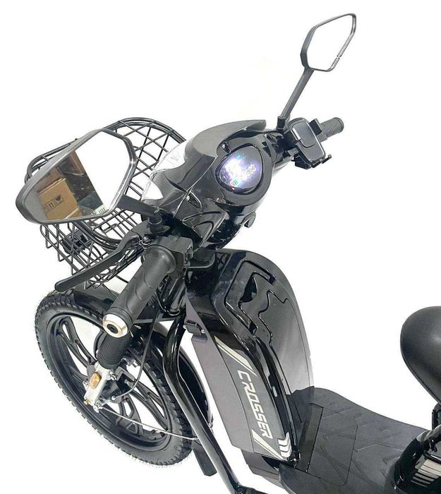 Електровелосипед Crosser E-Delta (800W, 60V, 15Ah, 17 колеса)- Чорний