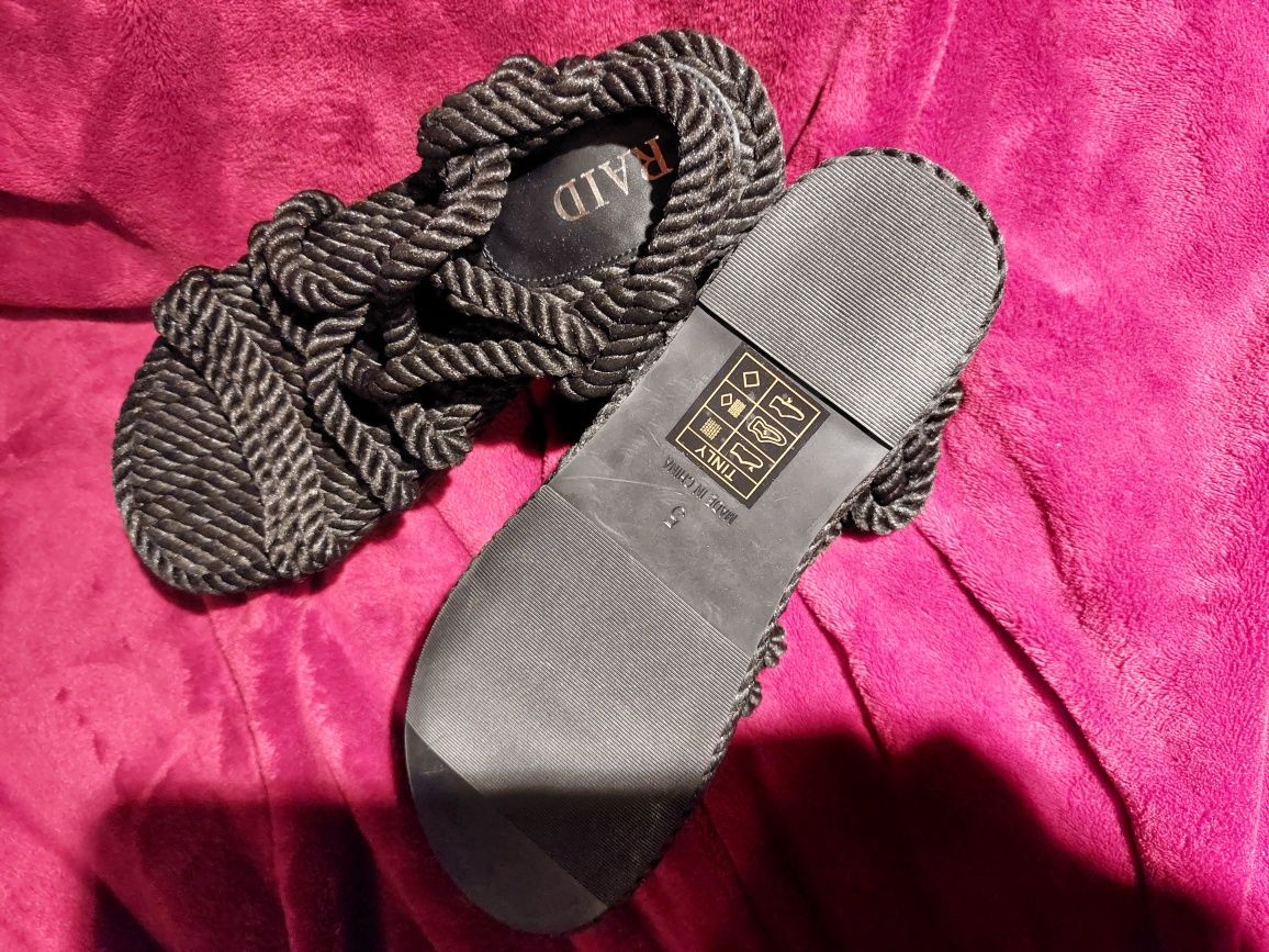 RAID sandały espadryle na platformie 37 38 sznurkowe Bohonomad NOWE
