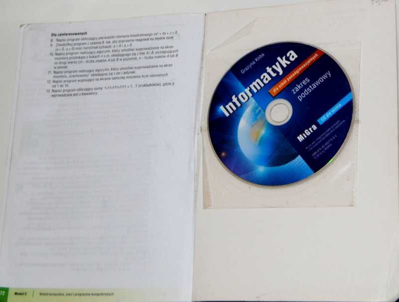 Podręczniki - Informatyka, Chemia, Geografia - 4 szt.