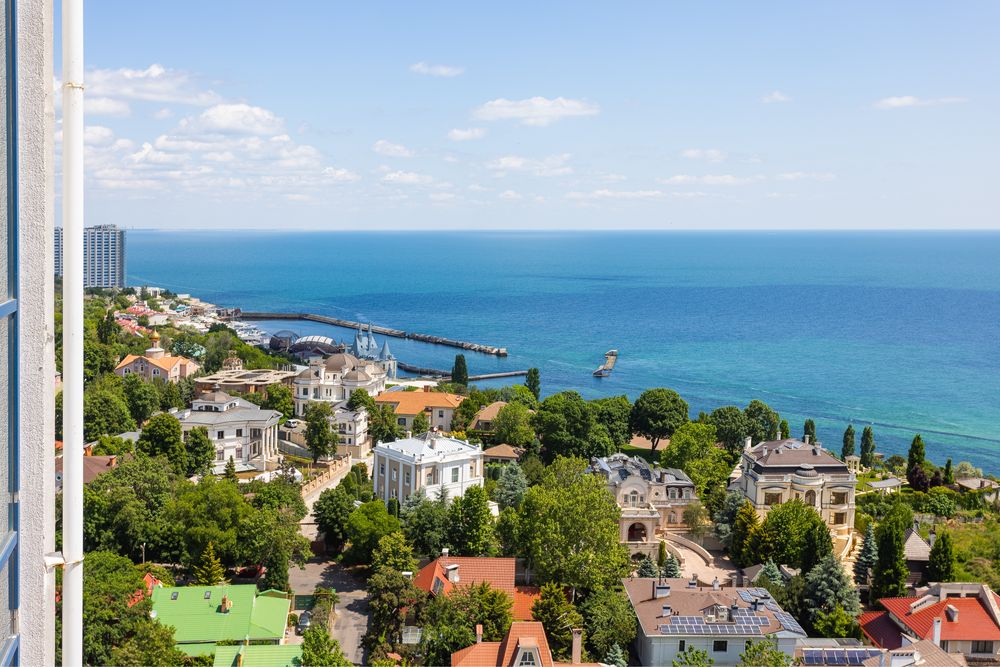 Терраса панорама море свой балкон!3 басейна 2 шезлонга