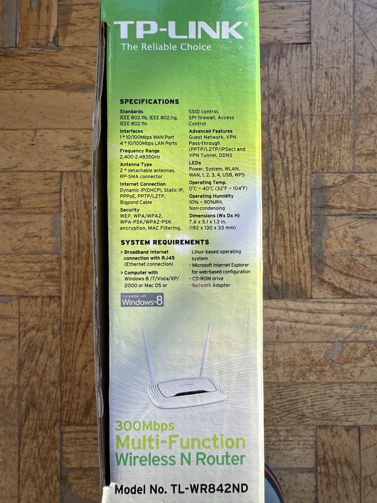 Router TP-LINK WR842ND WiFi 300Mbps