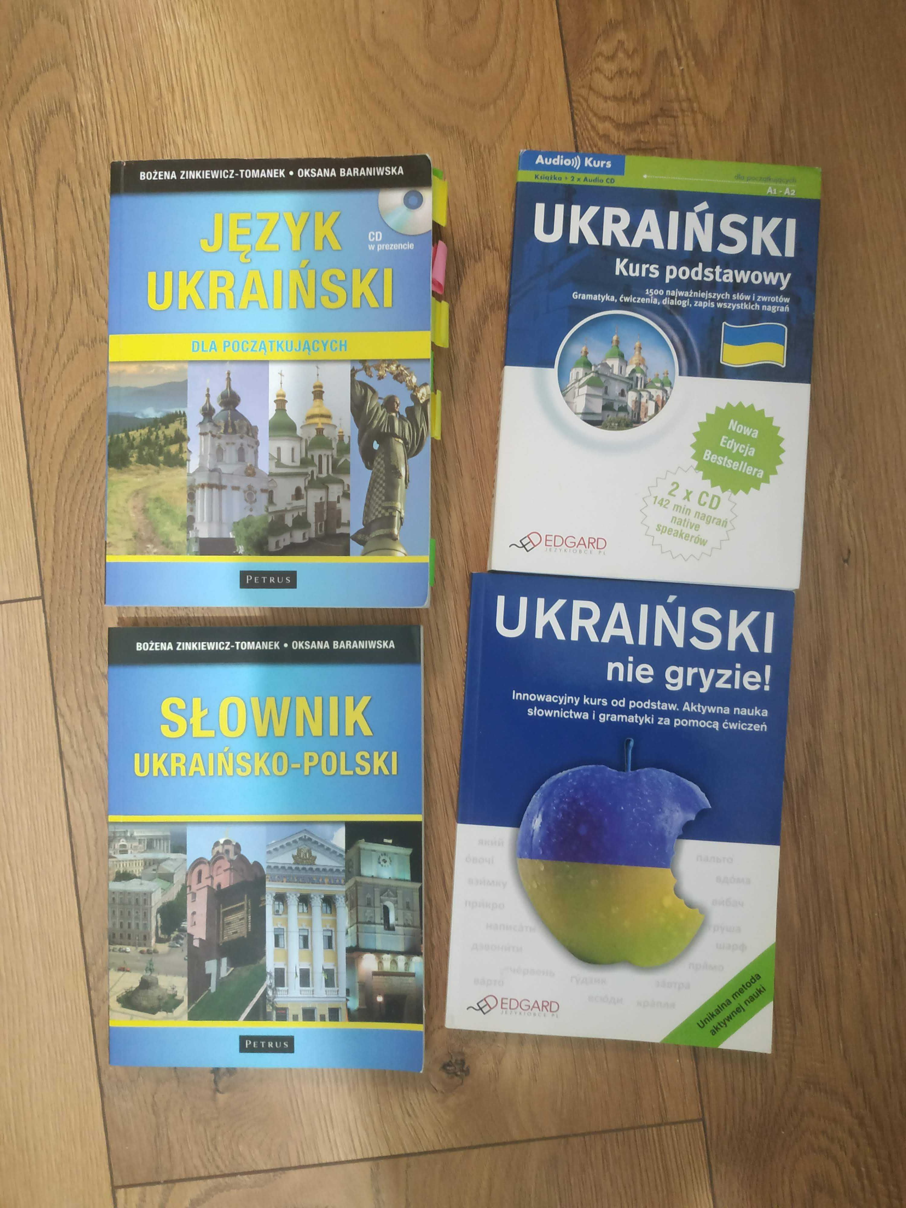 Zestaw książek do nauki ukraińskiego, język ukraiński podręczniki