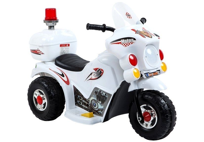 Motocykl jeździk Motor elektryczny dla dzieci na akumulator Biały