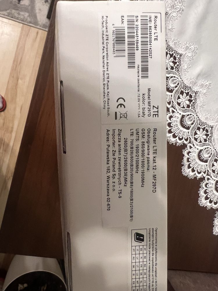 Modem MF 297D ZTE  4G nowy polecam