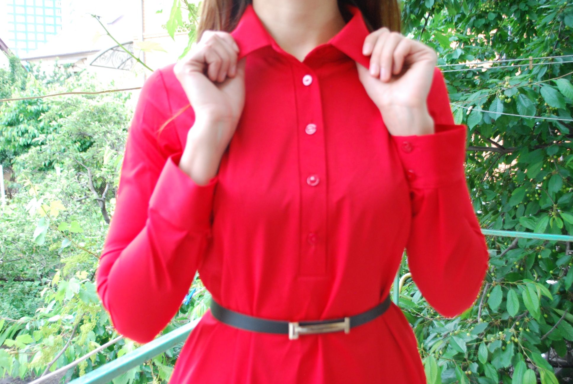 Стильное, деловое красное платье 46р.
