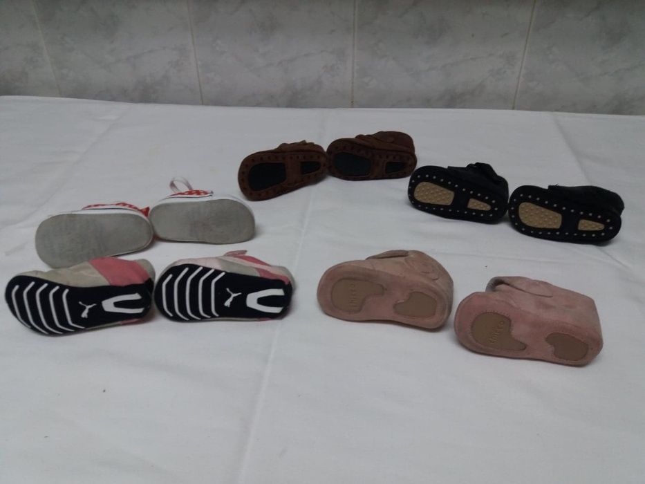 calçados novos de bébé nºs 16 e 17 - vários preços