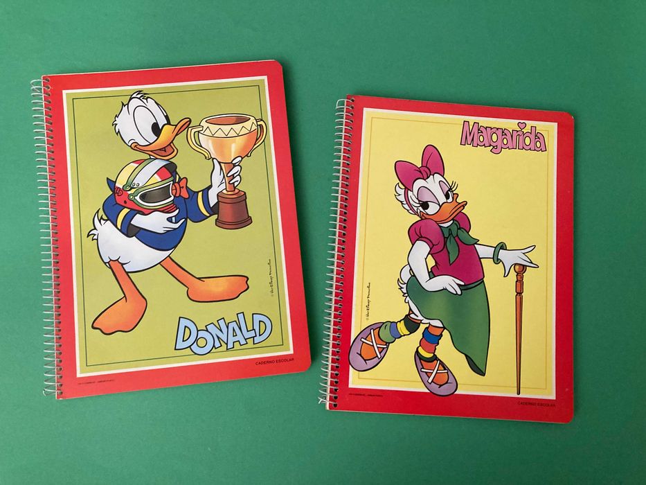 Colecção Completa de 4 Cadernos Escolares Ambar Anos 80