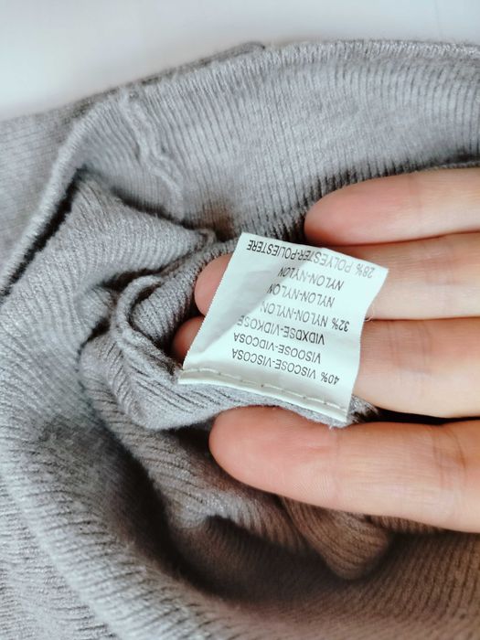 Damska szara sukienka ołówkowa w rozmiarze M 38 wiskoza