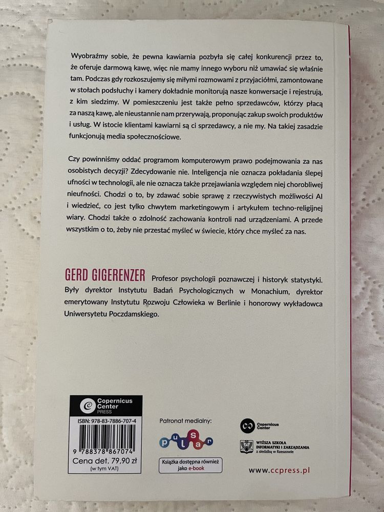 Książka „Zdrowy Umysł w Świecie Algorytmów” G.Gigerenzer