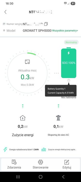 Magazyn energii Growatt GBLI 5001 48V do inv SPH i SPF