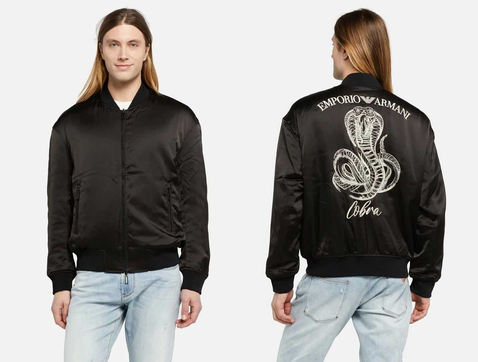 EXCLUSIVE! Куртка бомбер Emporio Armani Embroider Cobra Bomber Jacket